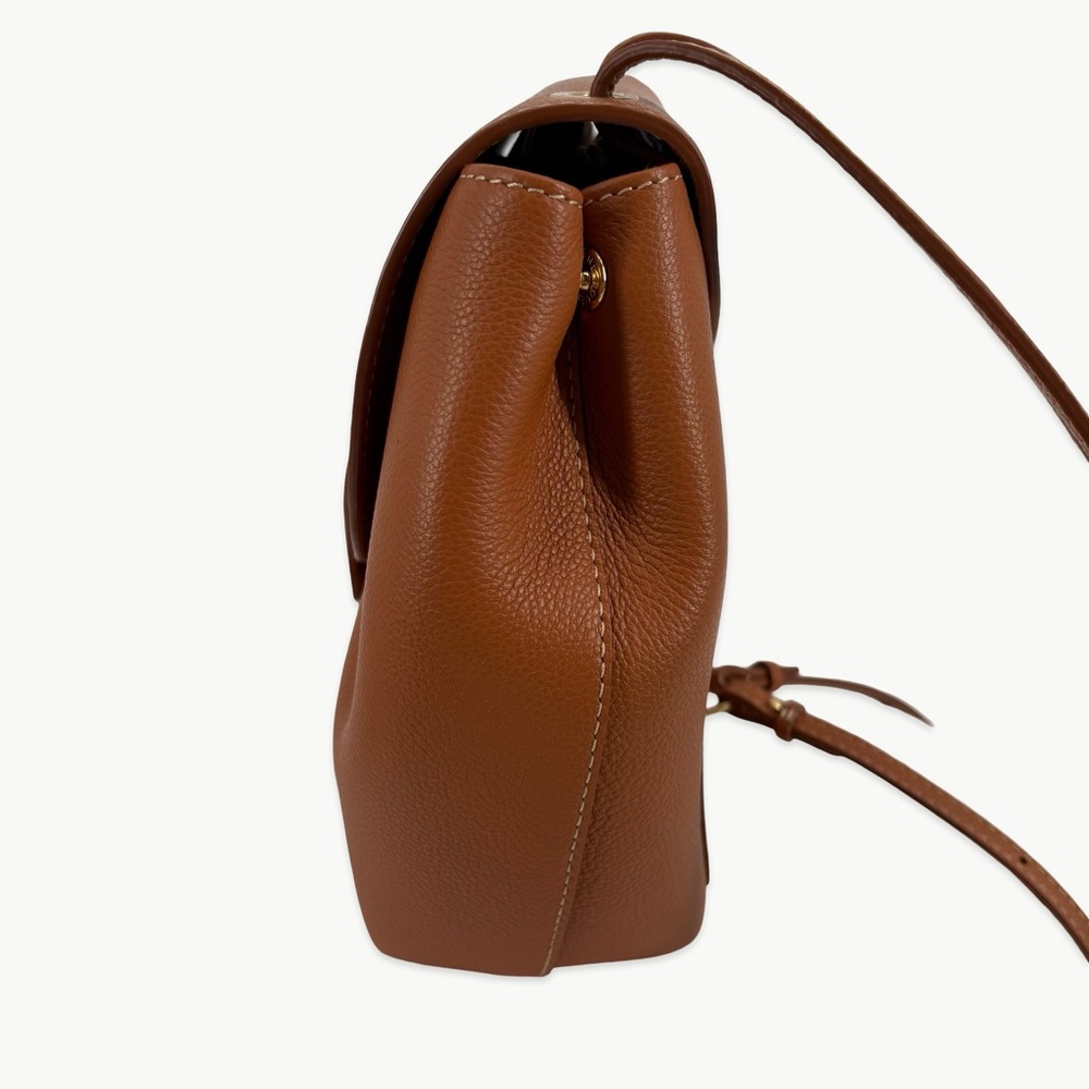 Polène Numéro Un Mini Backpack Convertible 3-Way Caramel Tan Rare Minimalist - Picture 5 of 16
